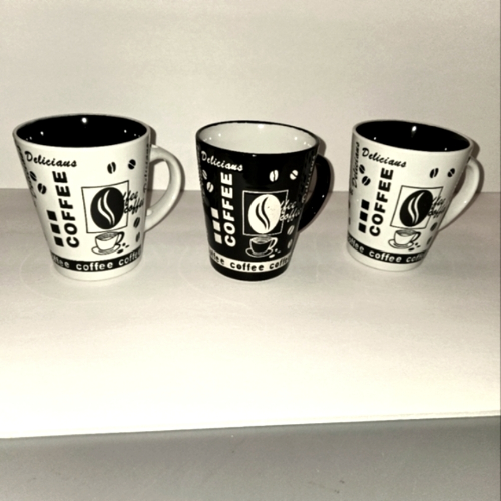 Mr. Coffee Ceramic Mug Set of 3
